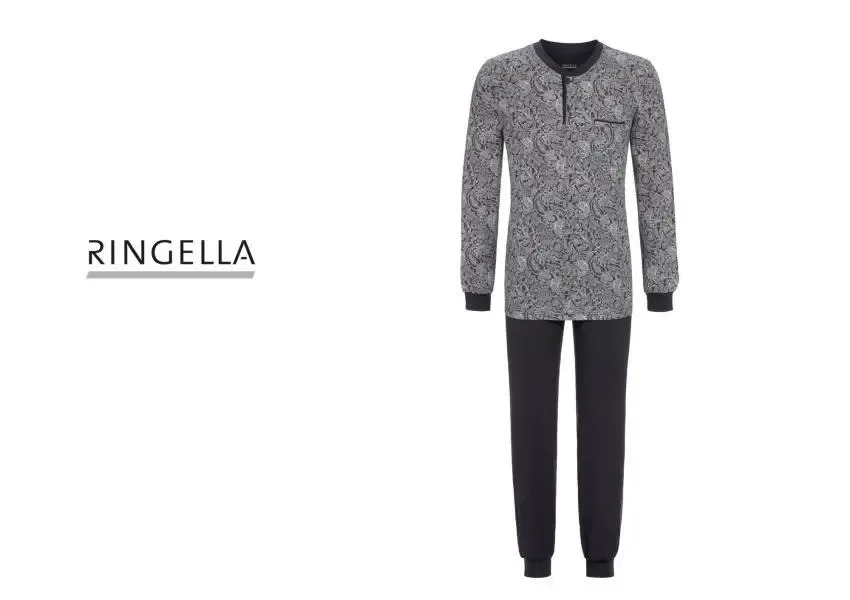 Ringella – Modern Paisley – Pyjama – 2541216 - Anthracite