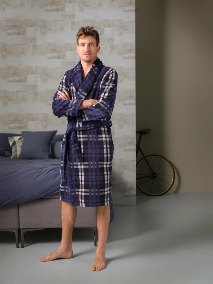 Pastunette – Checkered Pattern – Kamerjas – 73222-636-0 – Dark Blue