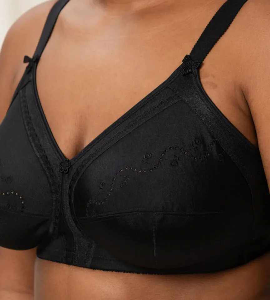 Triumph – Doreen + Cotton 01 N – BH zonder Beugel – 10004928 – Black