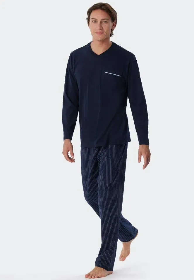Schiesser – Comfort Fit - Pyjama – 179107 – Dark Blue