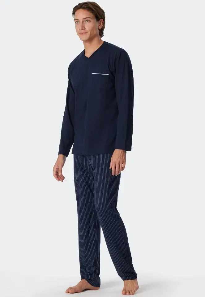 Schiesser – Comfort Fit - Pyjama – 179107 – Dark Blue