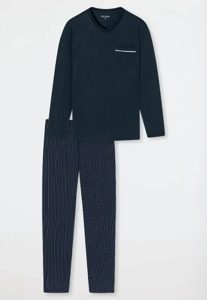 Schiesser – Comfort Fit - Pyjama – 179107 – Dark Blue