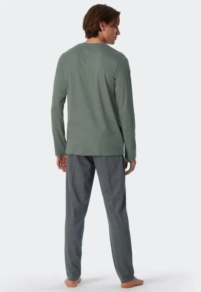 Schiesser – Fine Interlock - Pyjama – 179121 – Jade Green