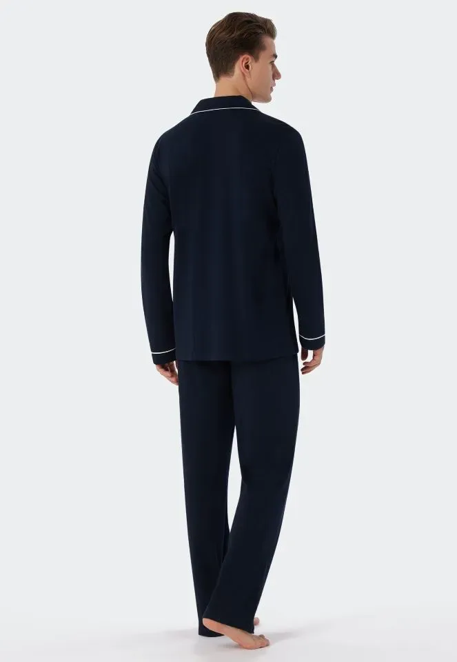 Schiesser – Fine Interlock - Pyjama – 179296 – Dark Blue