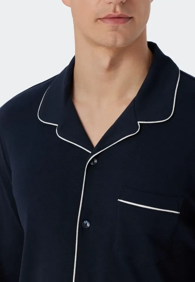 Schiesser – Fine Interlock - Pyjama – 179296 – Dark Blue