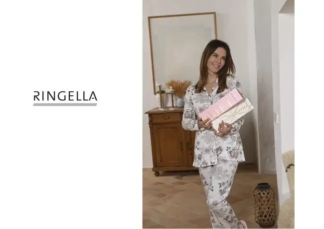 Ringella – Winterflowers – Pyjama - 3511230 - Champagne