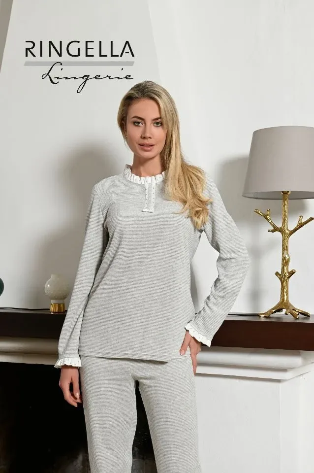 Ringella – Stars & Stripes – Pyjama - 3568224– Grey Melange