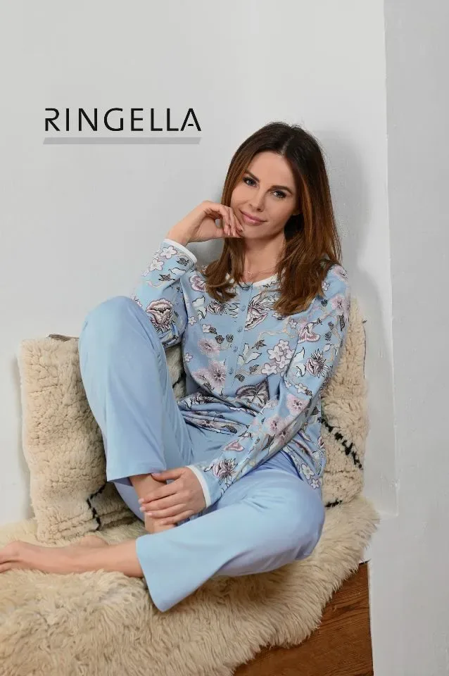 Ringella – Winterflowers – Pyjama – 3511231 – Air Blue
