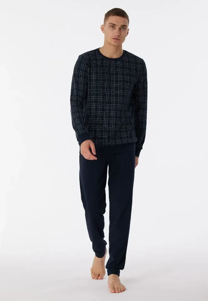 Schiesser – Fine Interlock - Pyjama – 180270 – Night Blue