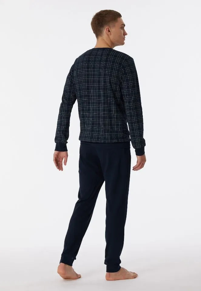 Schiesser – Fine Interlock - Pyjama – 180270 – Night Blue