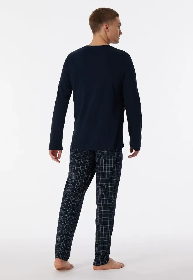 Schiesser – Fine Interlock - Pyjama – 180271 – Night Blue