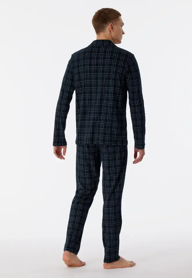 Schiesser – Fine Interlock - Pyjama – 180272 – Night Blue