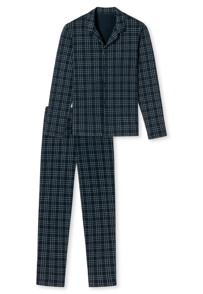 Schiesser – Fine Interlock - Pyjama – 180272 – Night Blue