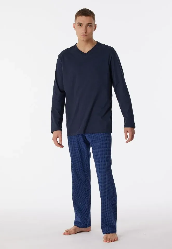 Schiesser – Comfort Essentials  - Pyjama – 180251 – Night Blue