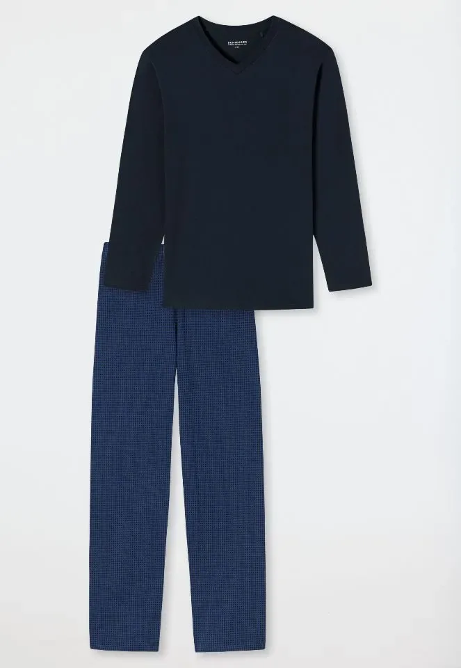 Schiesser – Comfort Essentials  - Pyjama – 180251 – Night Blue