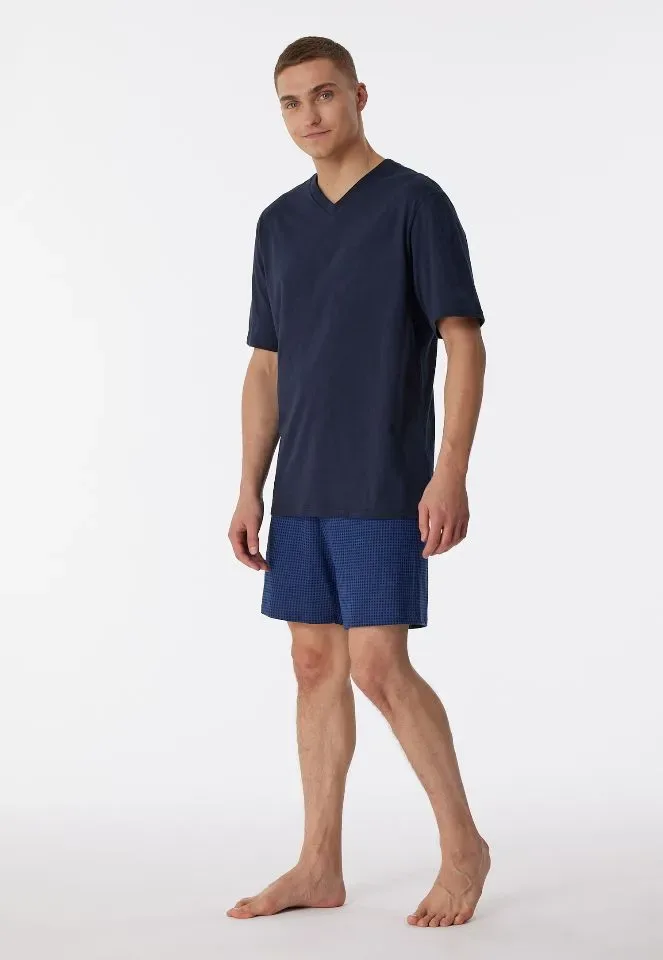 Schiesser – Comfort Essentials - Pyjama – 180250 – Night Blue