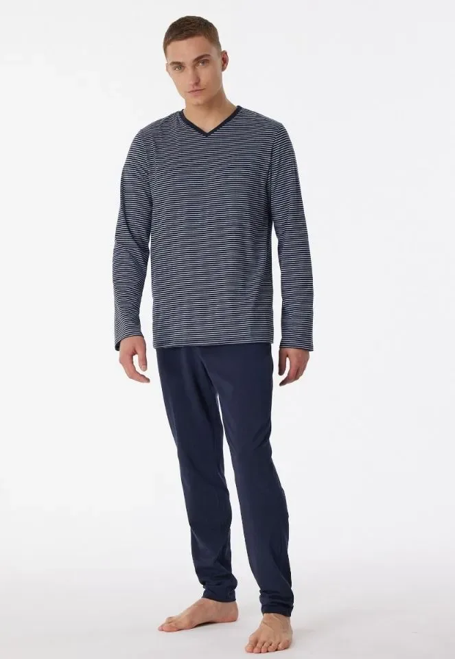 Schiesser – 95/5 Nightwear - Pyjama – 180258 – Night Blue