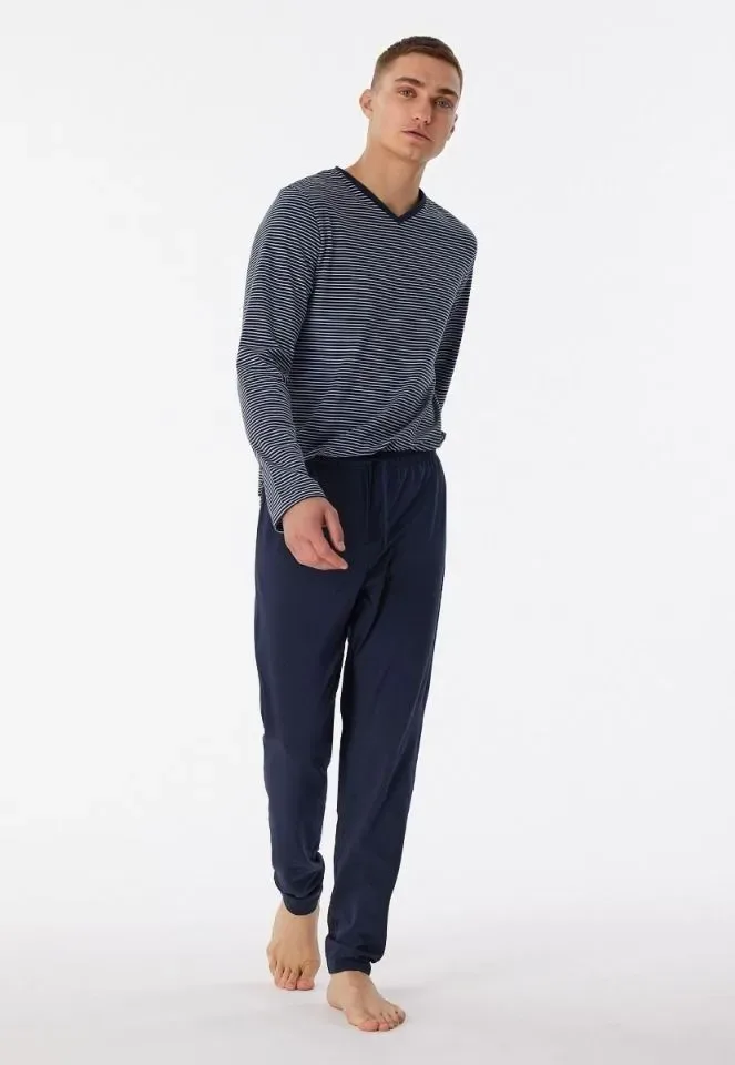 Schiesser – 95/5 Nightwear - Pyjama – 180258 – Night Blue