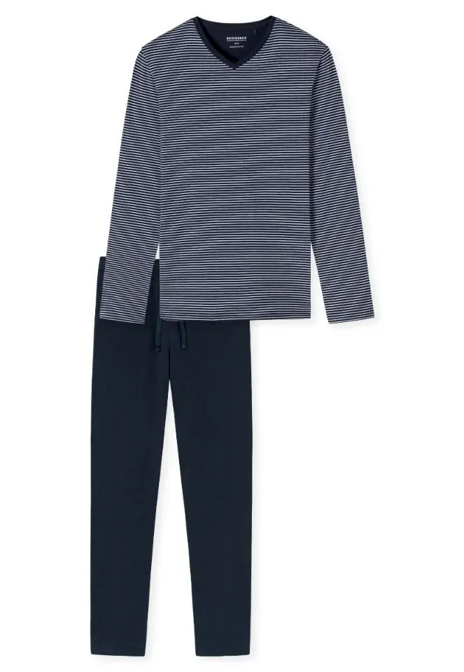 Schiesser – 95/5 Nightwear - Pyjama – 180258 – Night Blue