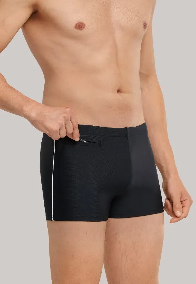 Schiesser – Nautical Casual  – Zwemshort – 172773 - Black