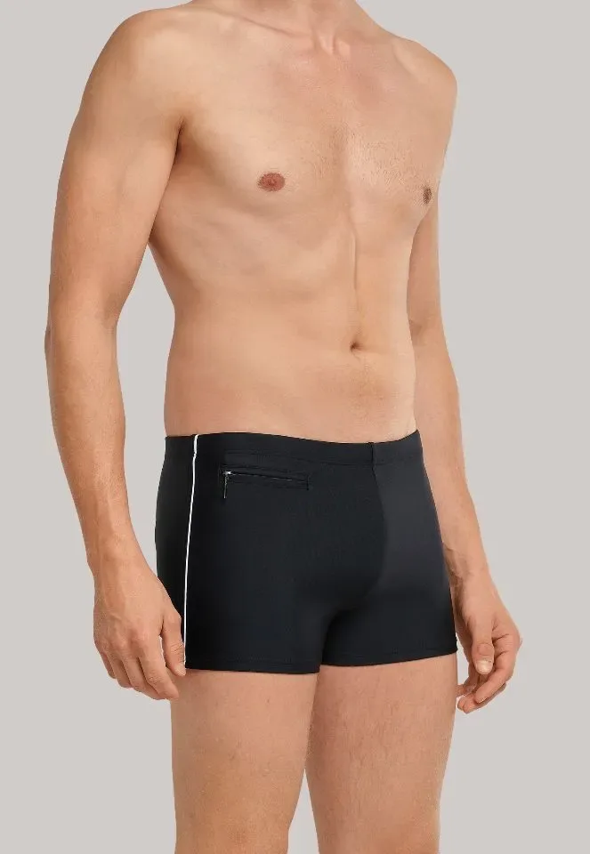 Schiesser – Nautical Casual  – Zwemshort – 172773 - Black