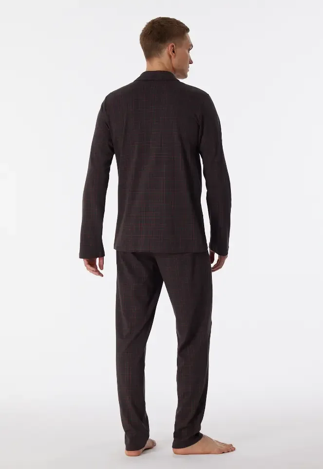 Schiesser – Fine Interlock - Pyjama – 180272 – Antraciet