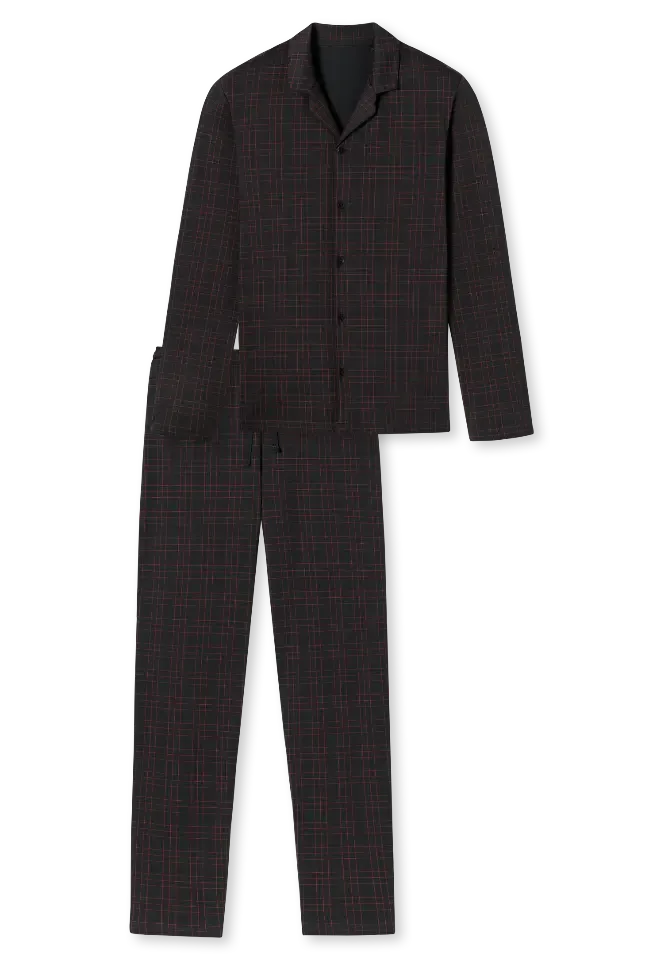 Schiesser – Fine Interlock - Pyjama – 180272 – Antraciet
