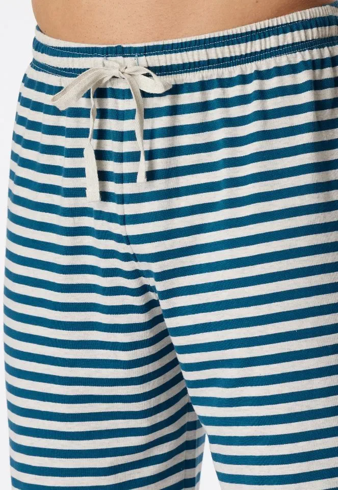 Schiesser – Casual Nightwear – Pyjama – 181164 - Jeansblauw