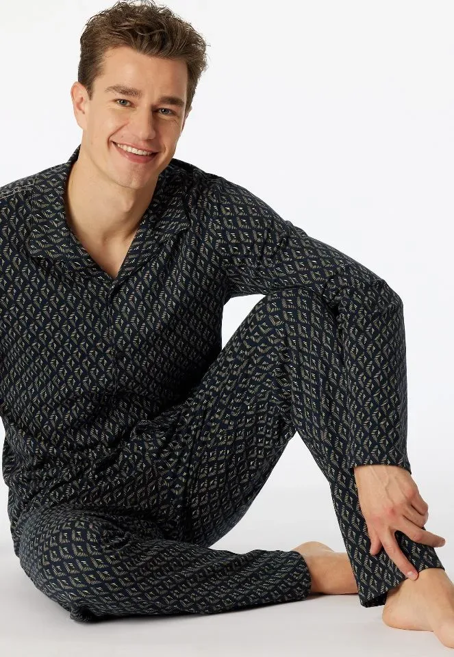 Schiesser – Fine Interlock – Pyjama – 181176 – Night Blue