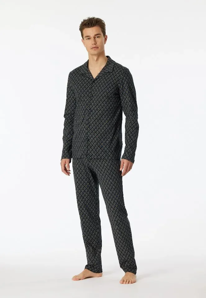 Schiesser – Fine Interlock – Pyjama – 181176 – Night Blue