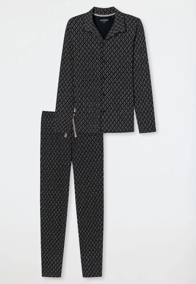 Schiesser – Fine Interlock – Pyjama – 181176 – Night Blue