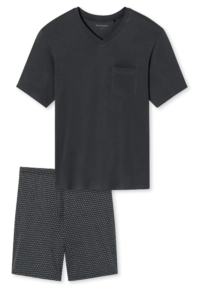Schiesser - Comfort Essentials – Pyjama – 181153 – Charboral