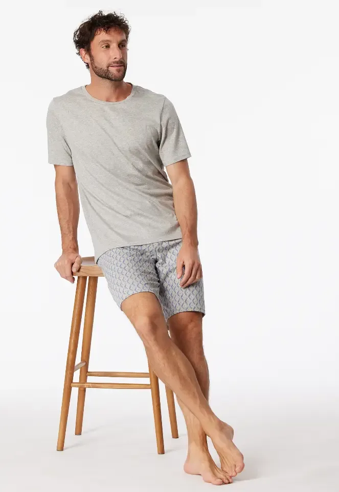 Schiesser – Fine Interlock – Pyjama – 181171 – Grey Melange