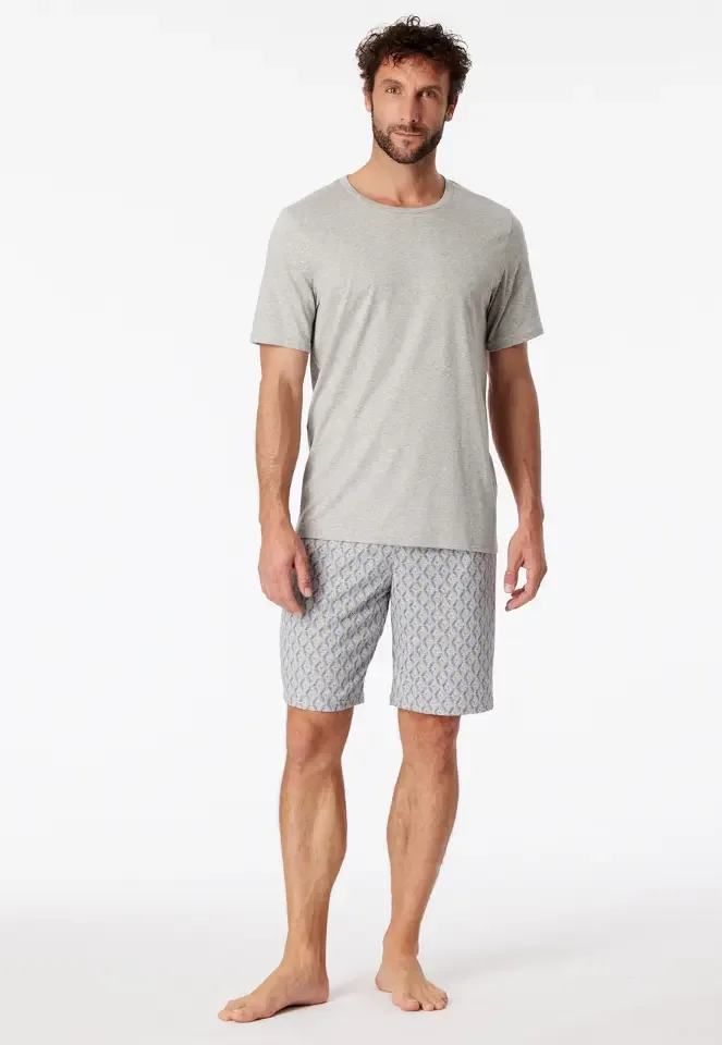 Schiesser – Fine Interlock – Pyjama – 181171 – Grey Melange
