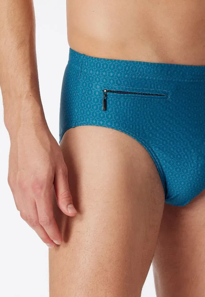 Schiesser – Classic Swim – Zwemslip – 181078 - Petrol