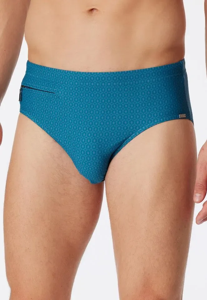 Schiesser – Classic Swim – Zwemslip – 181078 - Petrol