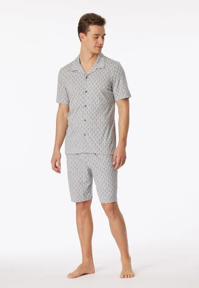 Schiesser – Fine Interlock – Pyjama – 181177 – Grey Melange