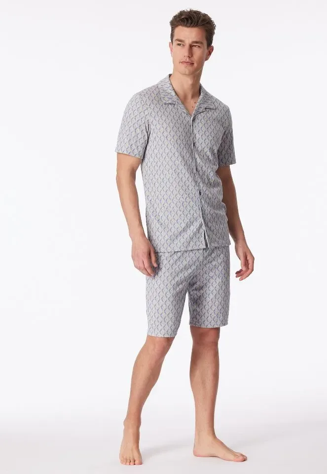 Schiesser – Fine Interlock – Pyjama – 181177 – Grey Melange