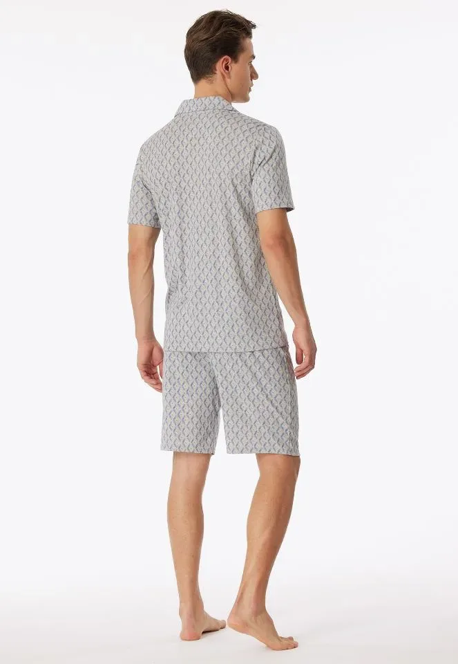 Schiesser – Fine Interlock – Pyjama – 181177 – Grey Melange