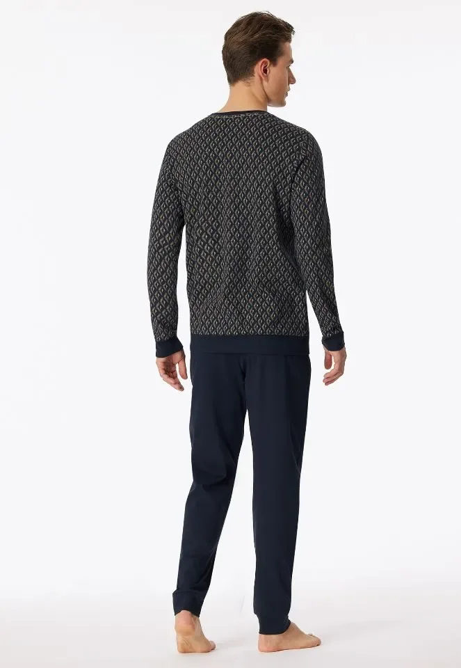 Schiesser – Fine Interlock – Pyjama – 181172 – Night Blue