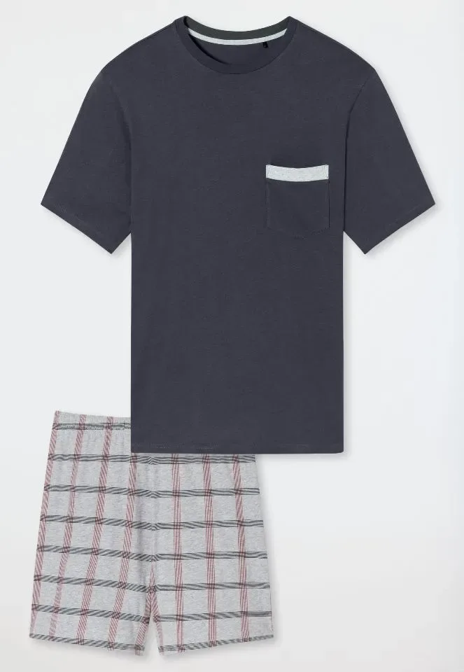 Schiesser – Comfort Nightwear - Pyjama – 180261 – Charbon