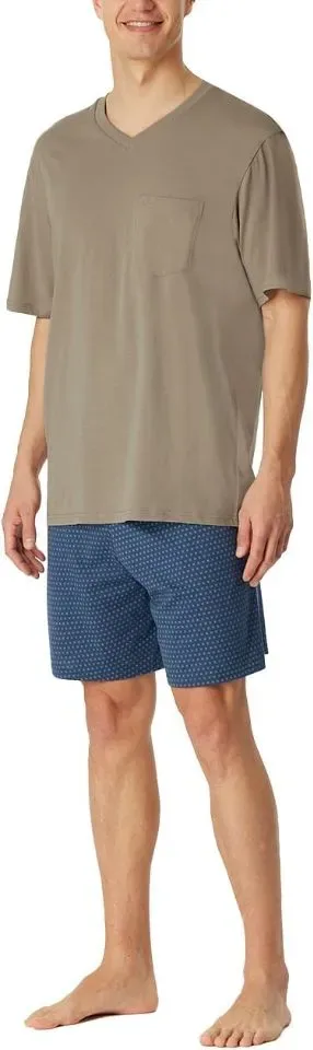 Schiesser - Comfort Essentials – Pyjama – 181153 – Beige Brown