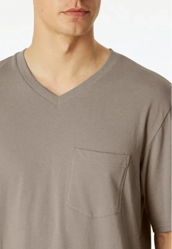 Schiesser - Comfort Essentials – Pyjama – 181153 – Beige Brown