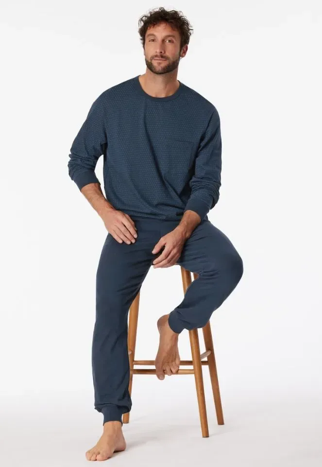 Schiesser – Comfort Essentials – Pyjama – 181156 – Night Blue