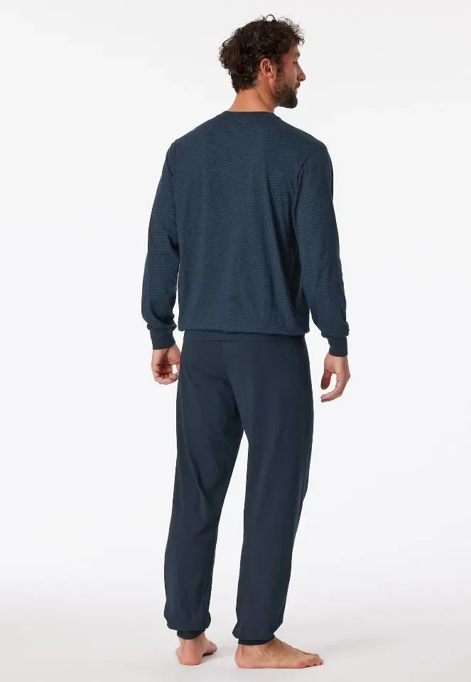 Schiesser – Comfort Essentials – Pyjama – 181156 – Night Blue