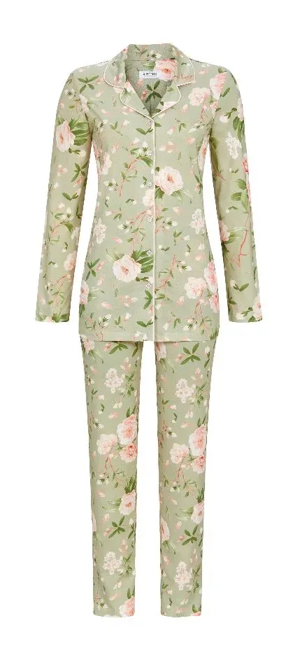 Ringella – Rose Pattern – Pyjama – 4511240 – Green Pepper