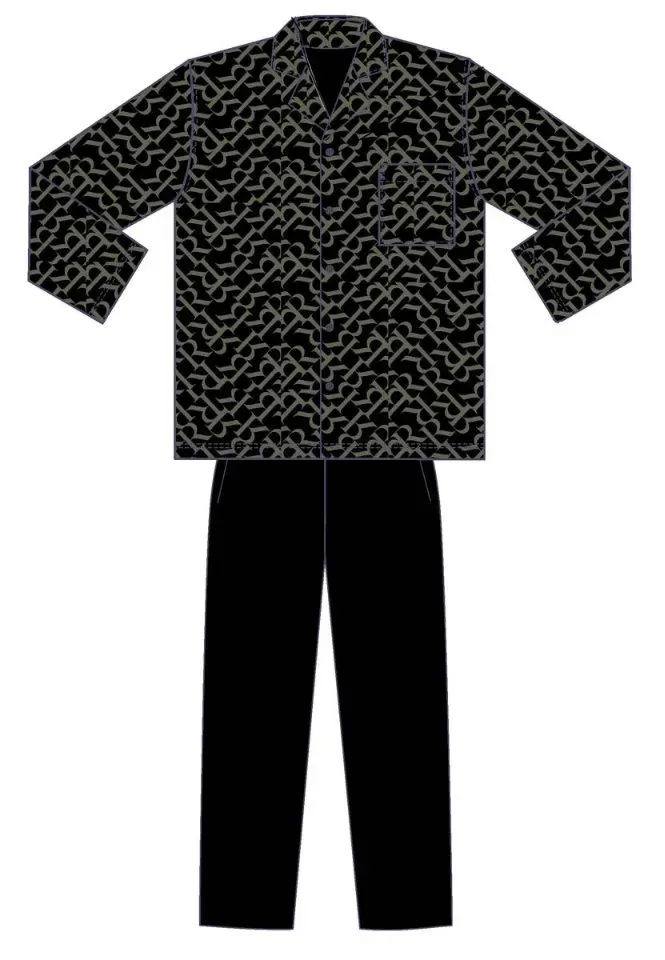 Ringella – Letterprint – Pyjama – 4541207 - Olive