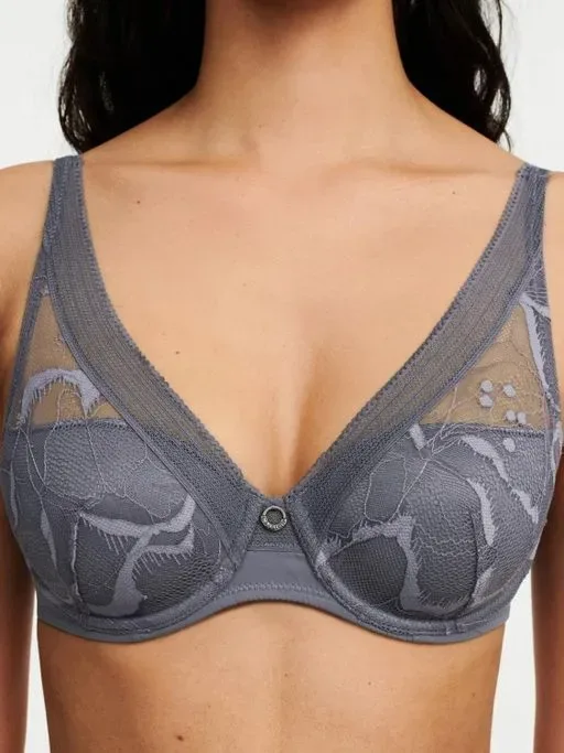 Chantelle – True Lace – BH Plunge Spacer – C11M20 – Gris Ardoise