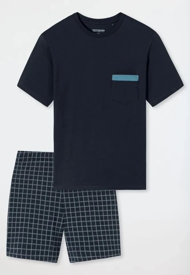 Schiesser – Comfort Nightwear - Pyjama – 180261 – Night Blue