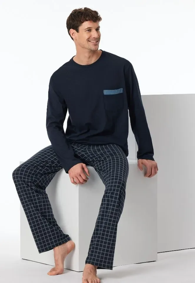 Schiesser – Comfort Nightwear - Pyjama – 180262 – Night Blue